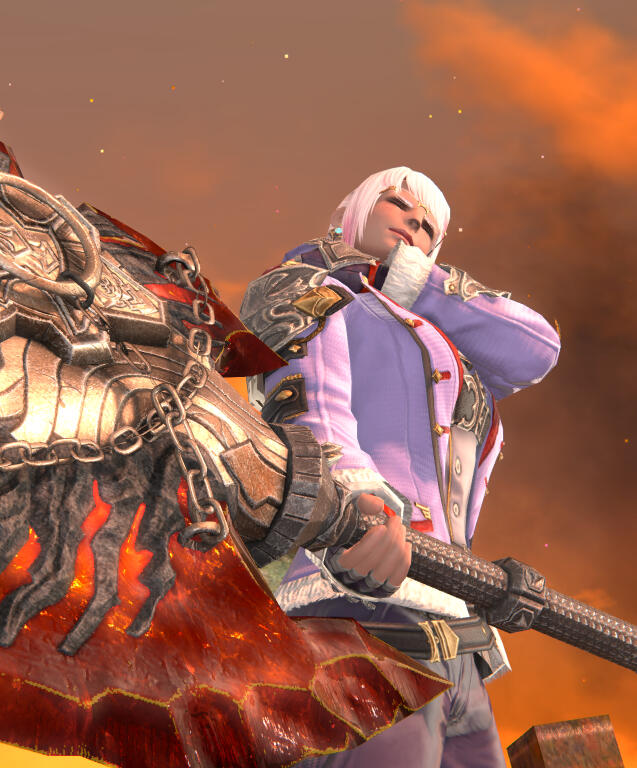 Temple in her healing outfit, winking and smiling slightly at the camera.